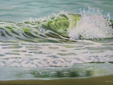 Print of Photorealism Beach Paintings by Janette Marvin
