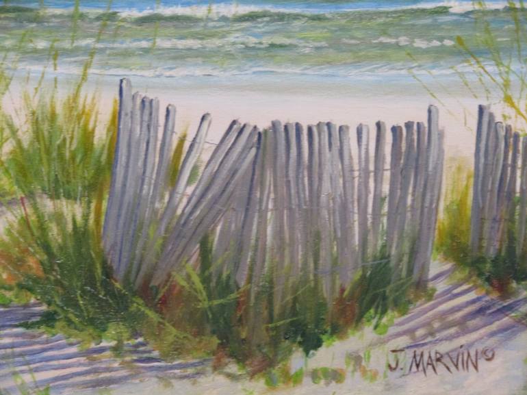 Original Contemporary Beach Painting by Janette Marvin