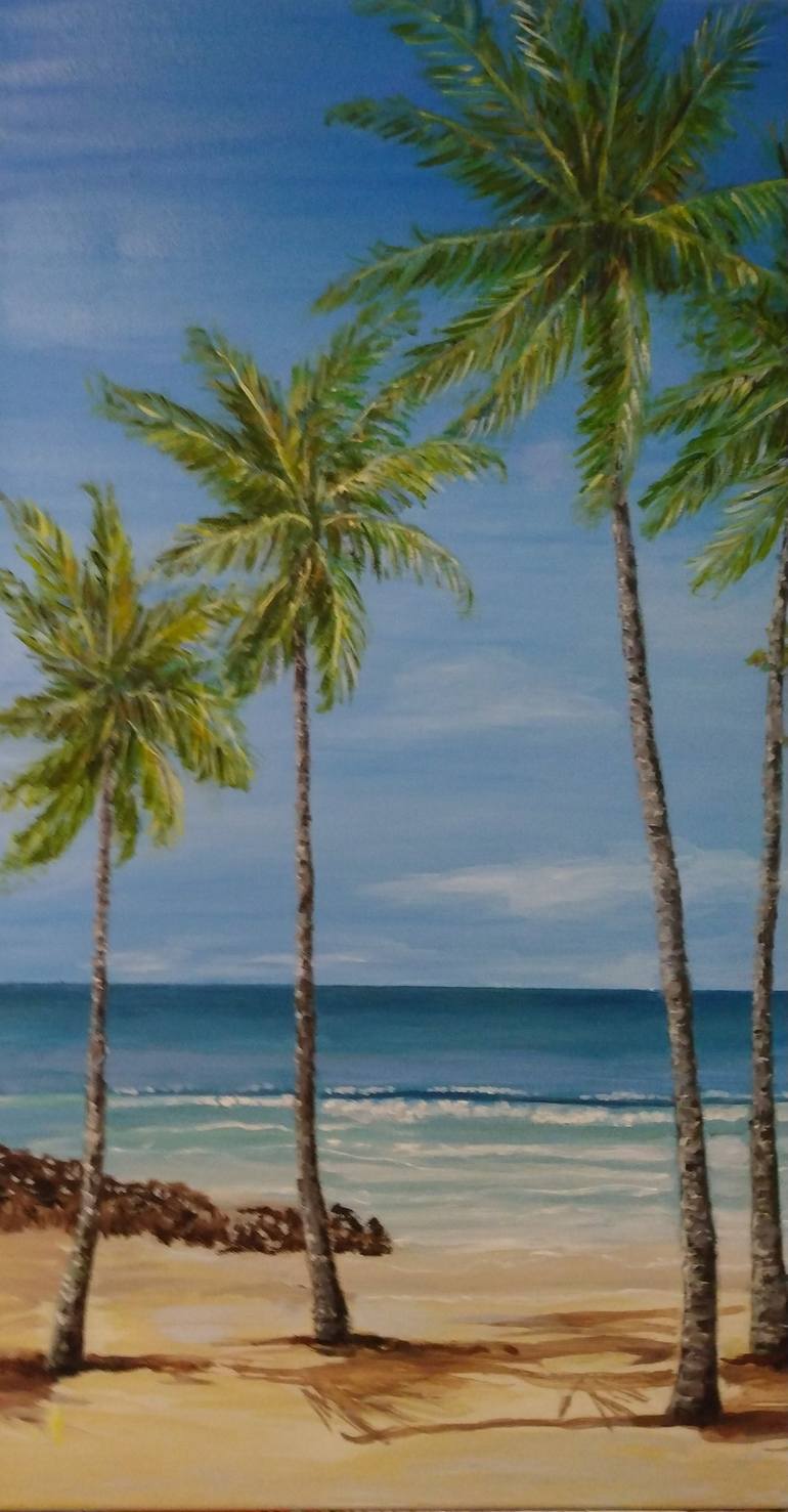 Original Contemporary Beach Painting by Janette Marvin