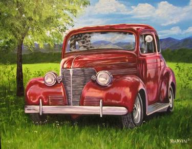 Print of Car Paintings by Janette Marvin