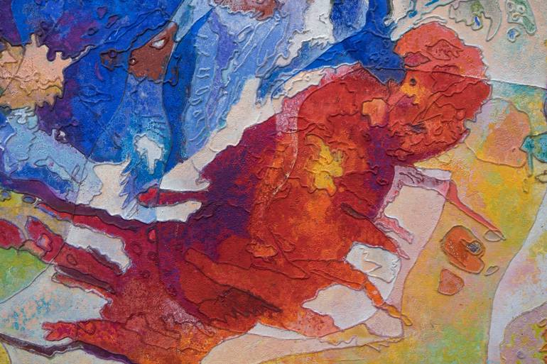 Original Abstract Expressionism Abstract Painting by Erika Seywald