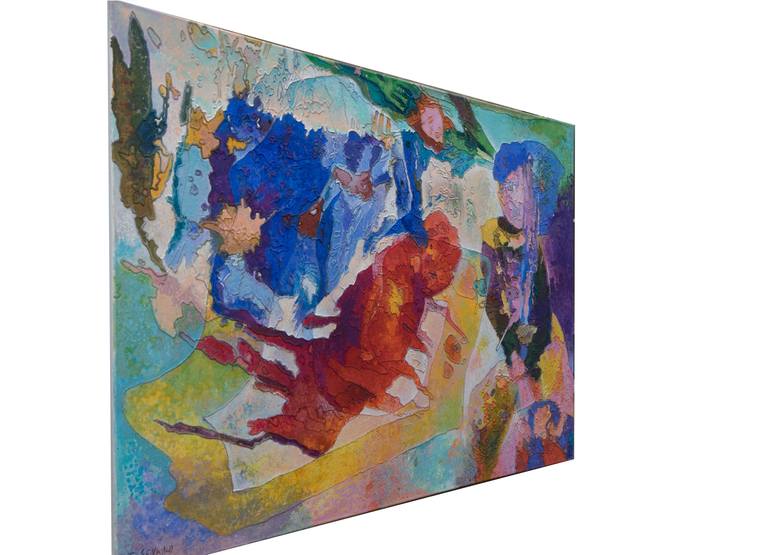 Original Abstract Expressionism Abstract Painting by Erika Seywald