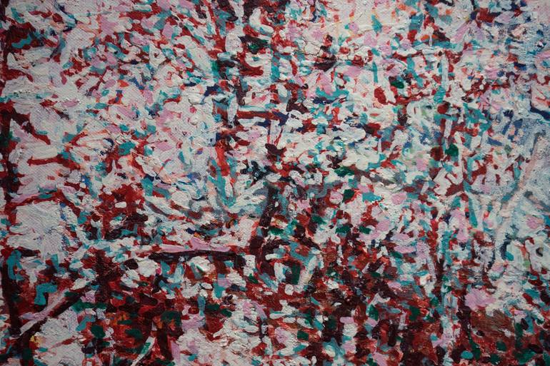 Original abstract impressionis Landscape Painting by Erika Seywald