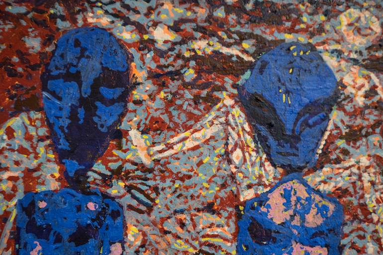 Original Abstract Expressionism Abstract Painting by Erika Seywald