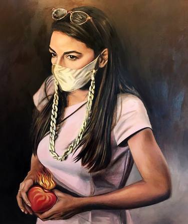 Original Figurative Celebrity Paintings by Liz Squillace
