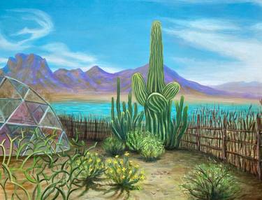 Original Surrealism Landscape Paintings by Liz Squillace