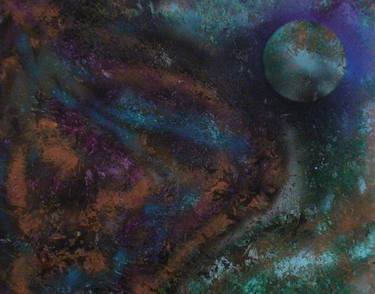 Original Abstract Outer Space Paintings by Jeffery Bollman