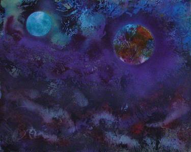 Original Abstract Outer Space Paintings by Jeffery Bollman