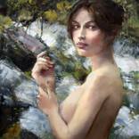 BY THE STREAM by Bohuslav Barlow