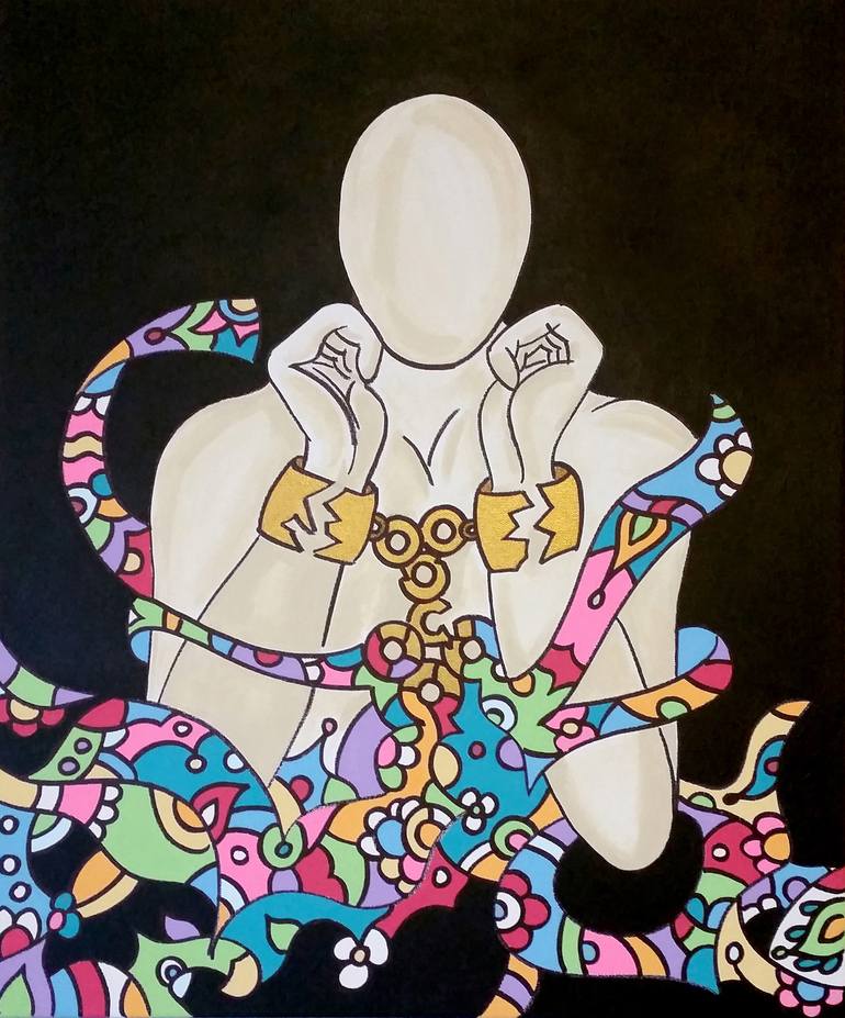 Broken Chains Painting by Evelyn Esperança Saatchi Art