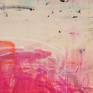 ** SOLD **

Oversized contemporary painting on canvas; magenta tones with a street art / graffiti edge. Gloss varnished, sides painted black, signed on back.