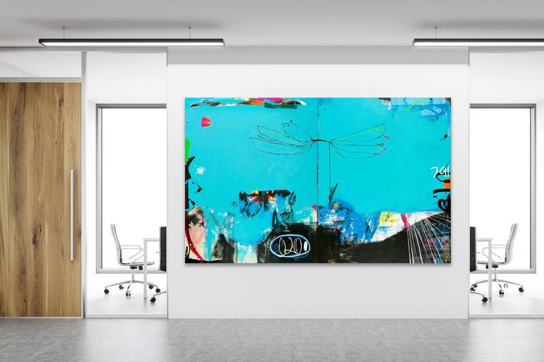 Original Abstract Graffiti Painting by Laura Letchinger