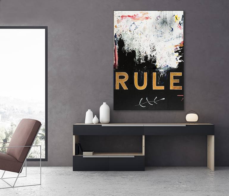 Original Illustration Typography Painting by Laura Letchinger