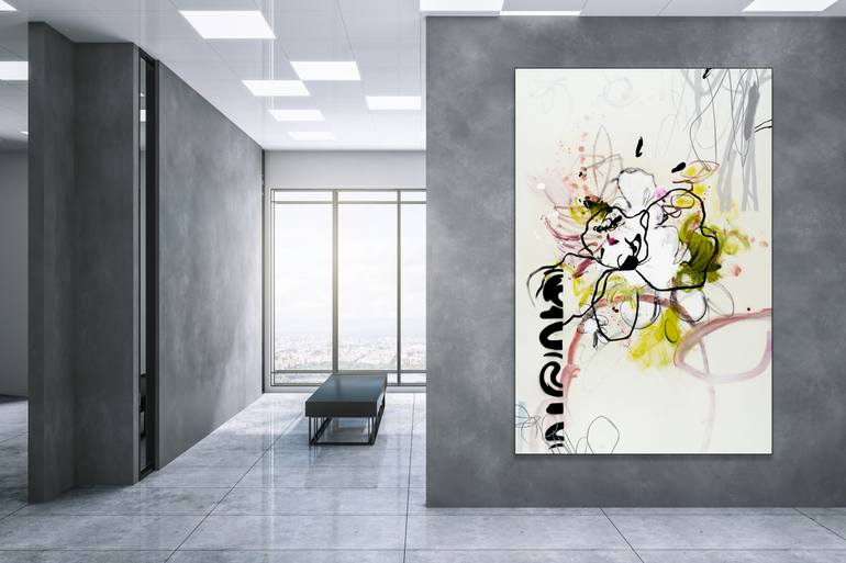 Original Abstract Botanic Painting by Laura Letchinger