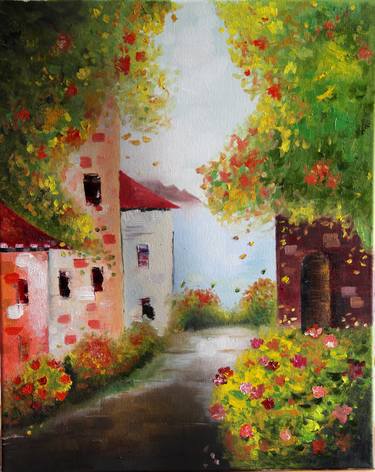 Oil Painting - San Juan landscape thumb