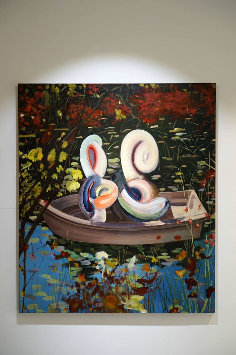 Original Abstract Expressionism Abstract Painting by Jay Chung