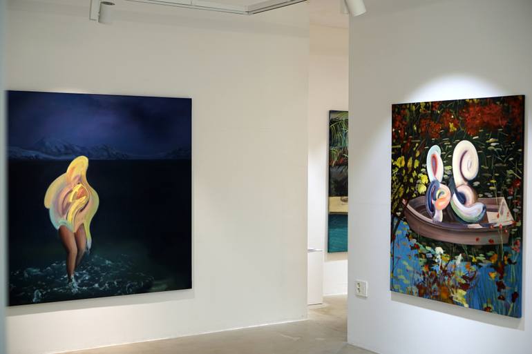 Original Abstract Expressionism Abstract Painting by Jay Chung