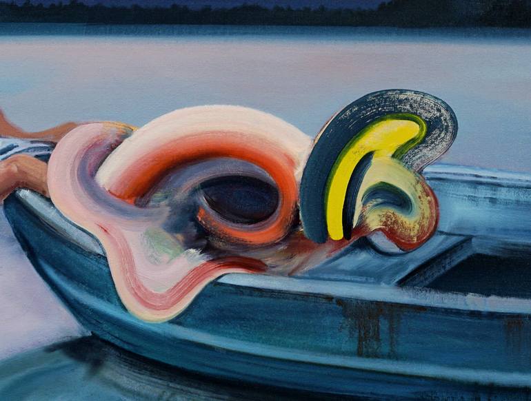 Original Abstract Expressionism Abstract Painting by Jay Chung