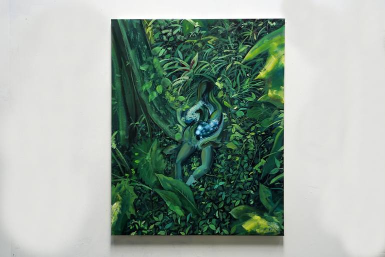 Original Abstract Expressionism Abstract Painting by Jay Chung