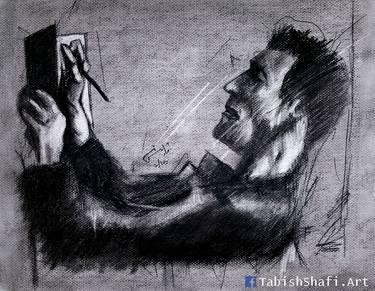 Print of Men Drawings by Tabish Shafi