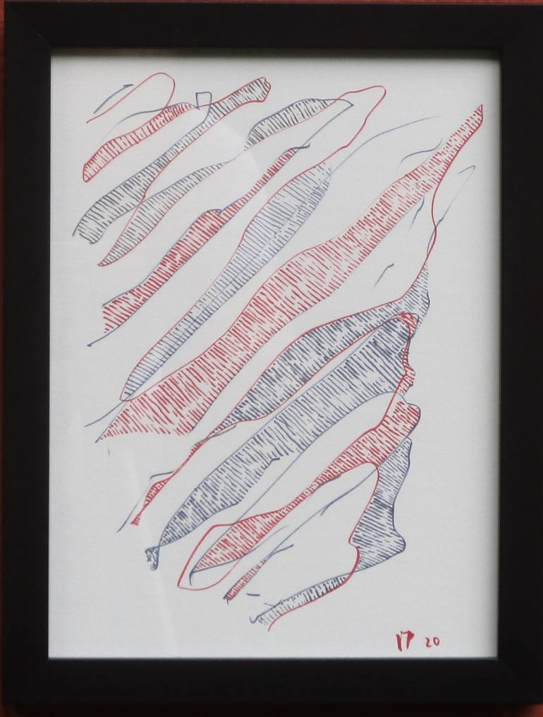 Original Abstract Drawing by Victor Proulx