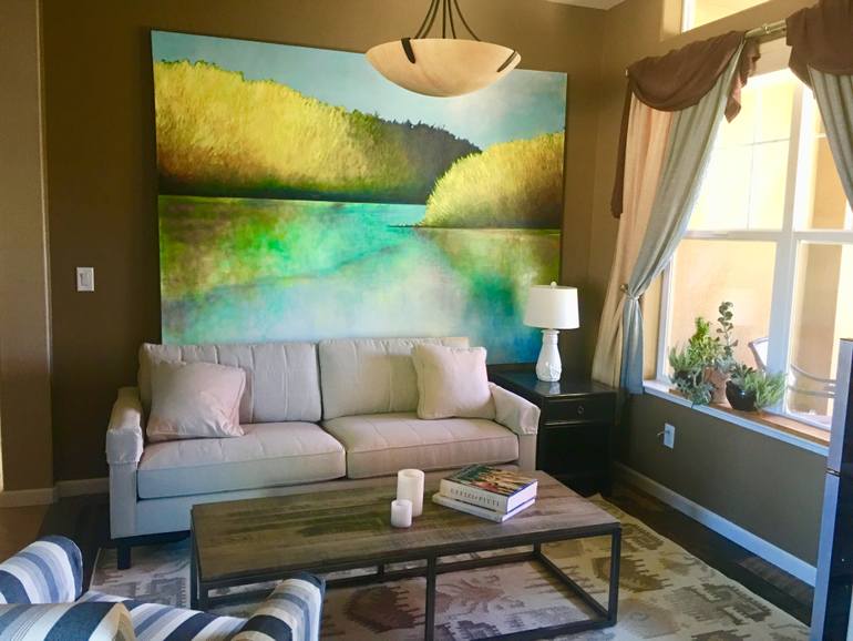 Original Expressionism Landscape Painting by Phil Caterino