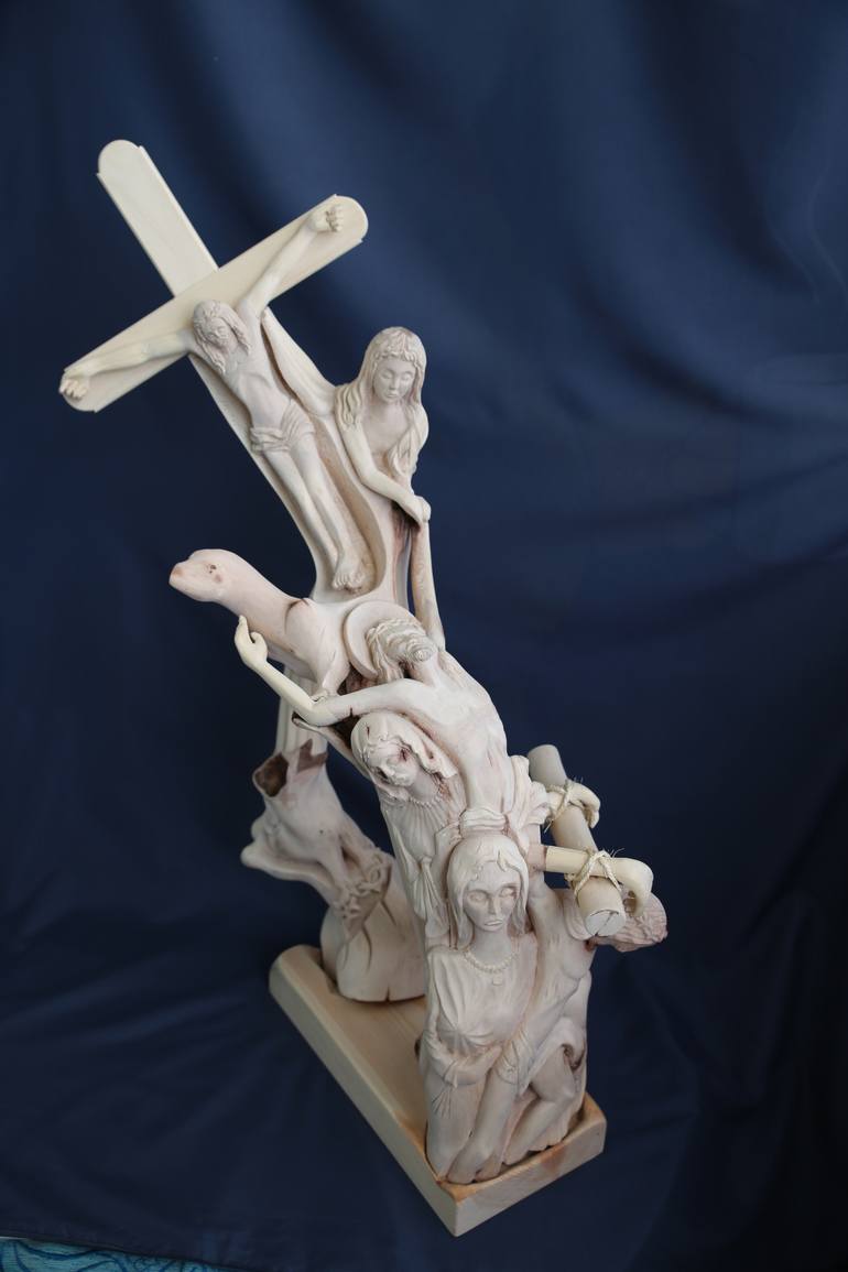 Crucifixion of Jesus Sculpture by Ilija Panev | Saatchi Art