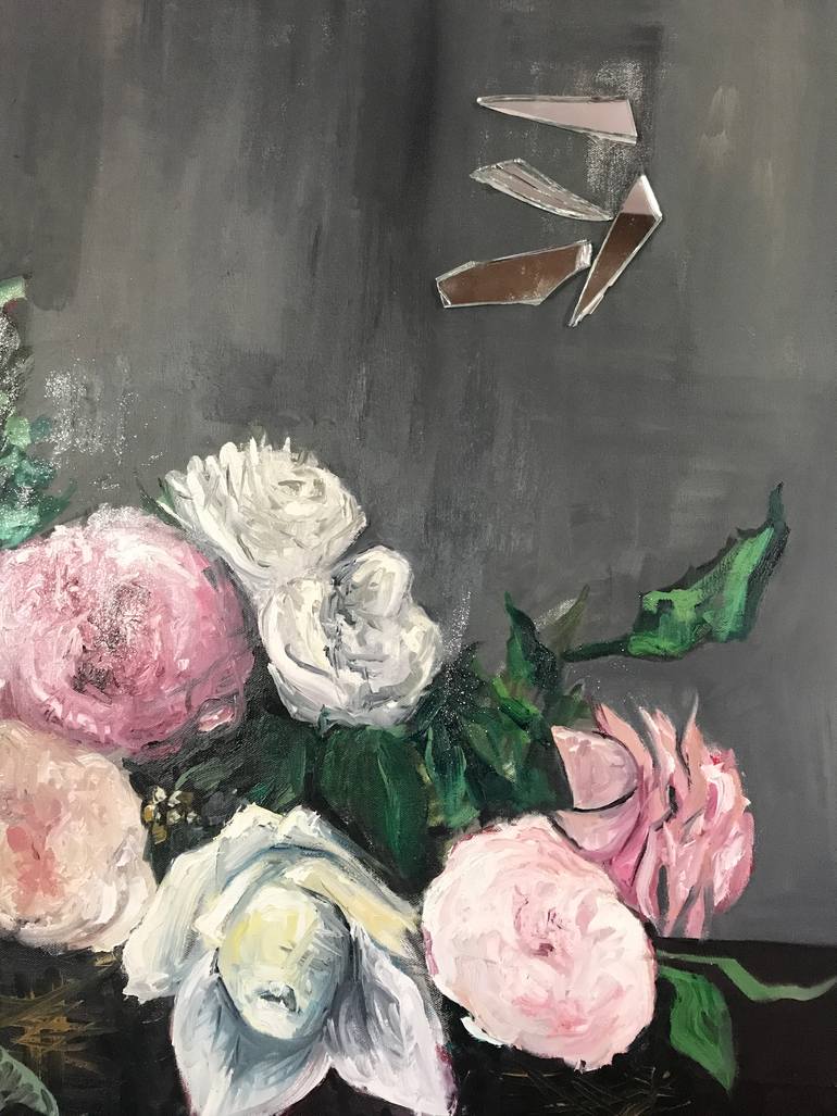 Original Figurative Floral Painting by Loren Dann