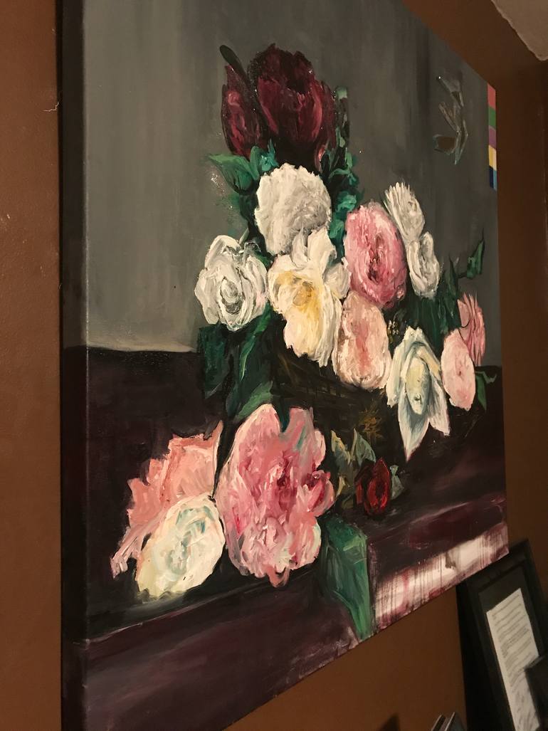 Original Figurative Floral Painting by Loren Dann