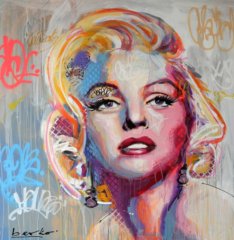 Marilyn Monroe Painting by Berko Art | Saatchi Art