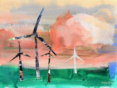 'Like a Wind' Wind Turbine Painting Series no.5 thumb