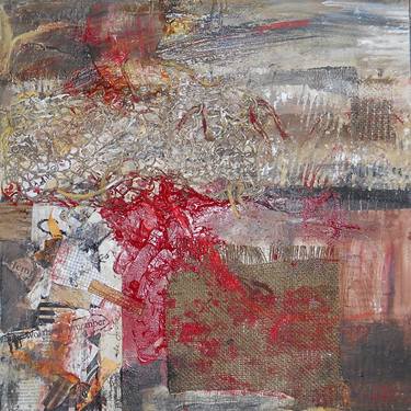 Original Fine Art Abstract Collage by Connie Tunick