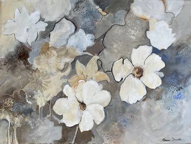 Original Floral Collage by Connie Tunick