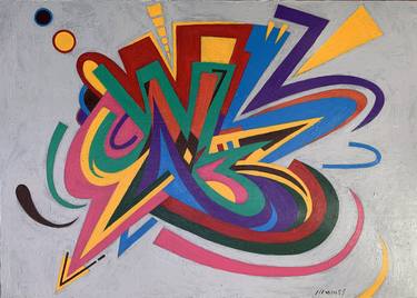 Original Street Art Abstract Paintings by Marcos Silvio Inácio
