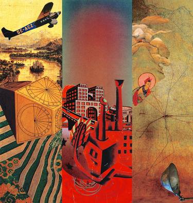 Original Modern Fantasy Collage by Randall Jay