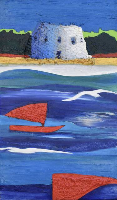 Original Expressionism Seascape Painting by Andrea Ranieri Maria Ottaviano