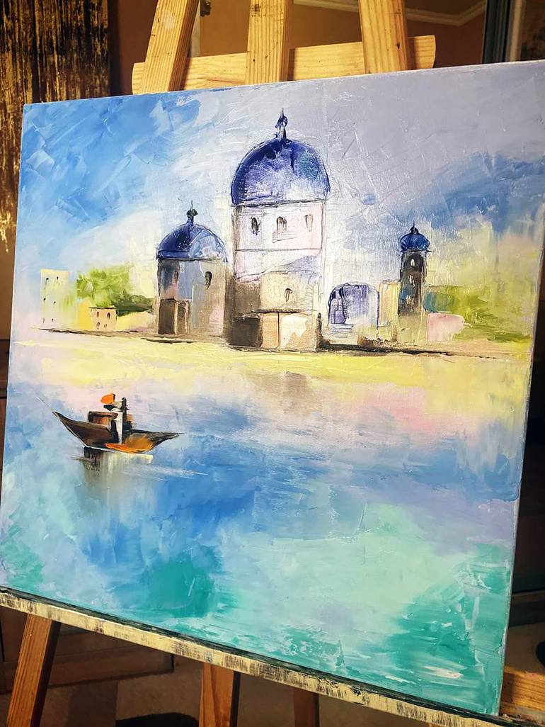 Original Contemporary Boat Painting by Natali Zablotskaya