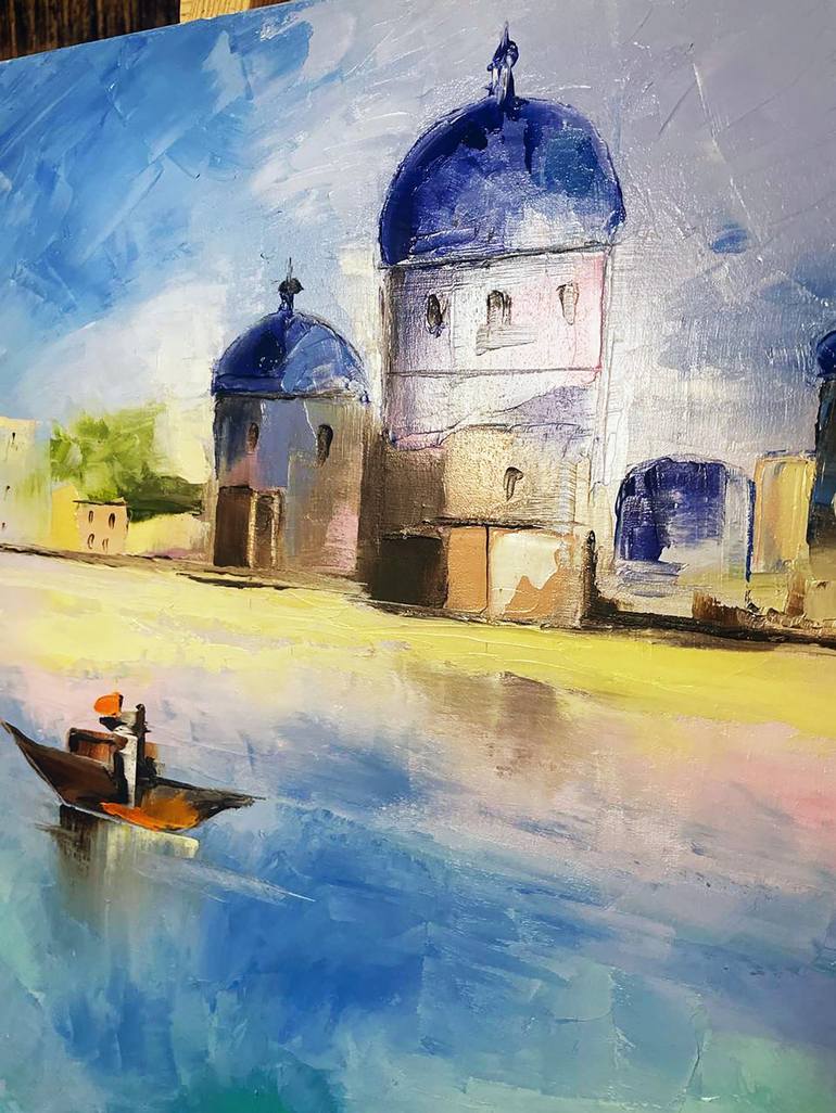 Original Contemporary Boat Painting by Natali Zablotskaya