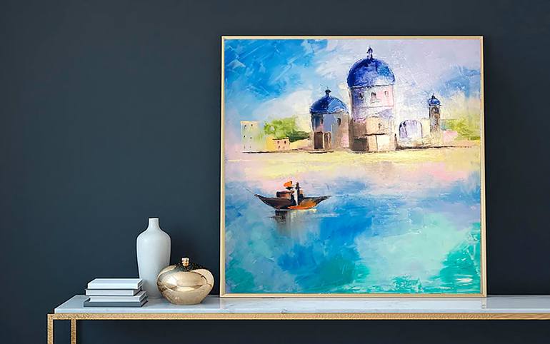 Original Contemporary Boat Painting by Natali Zablotskaya