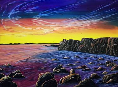 Original Contemporary Seascape Painting by Natali Zablotskaya