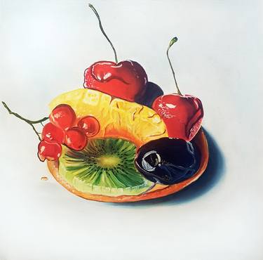 Print of Photorealism Food & Drink Paintings by Natali Zablotskaya