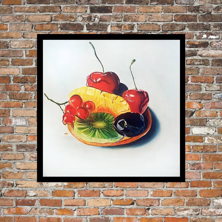 Original Photorealism Food & Drink Painting by Natali Zablotskaya