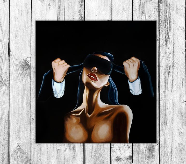 Original Abstract Erotic Painting by Natali Zablotskaya