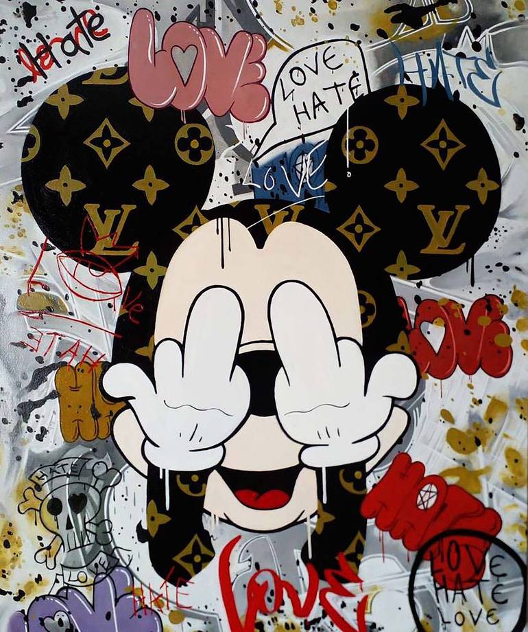 Mickey Mouse Painting by Natali Zablotskaya | Saatchi Art