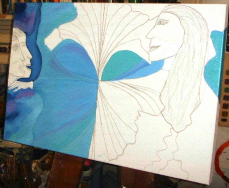 Original Expressionism Abstract Painting by C J Lewis