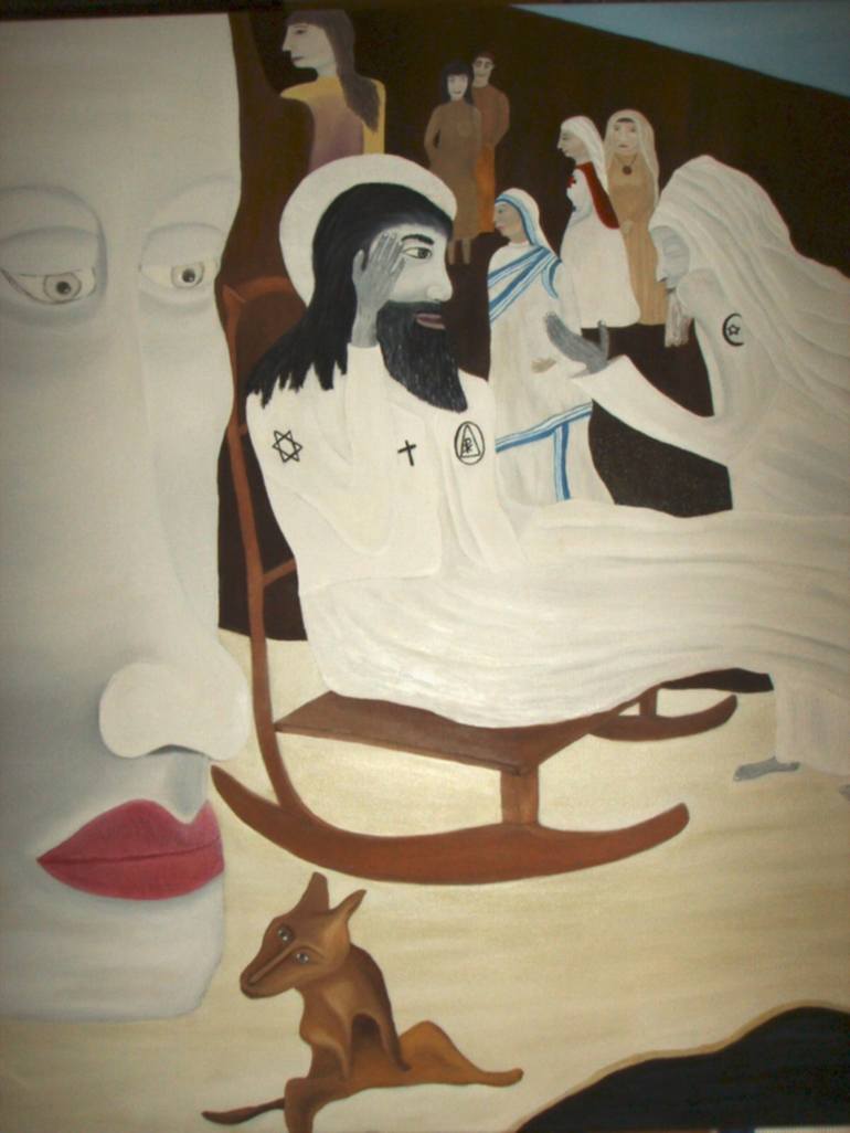 Original Religion Painting by C J Lewis