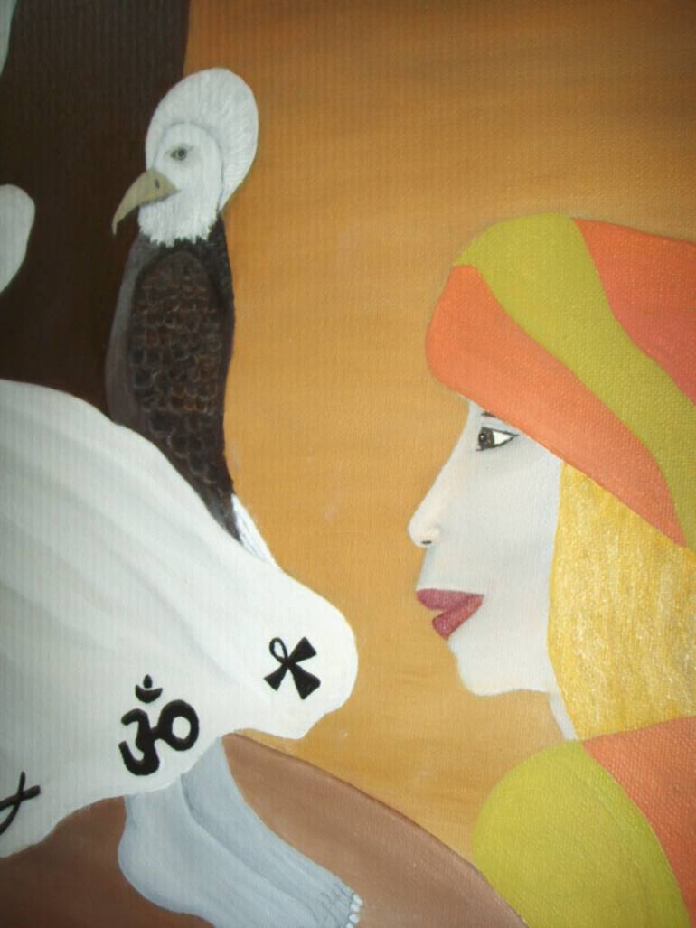 Original Expressionism Religion Painting by C J Lewis