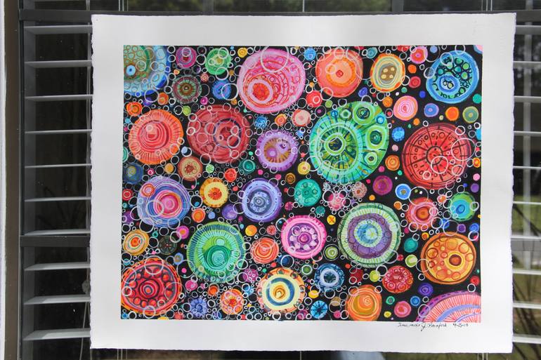 Original Abstract Expressionism Abstract Painting by Tina-Marie Sanford
