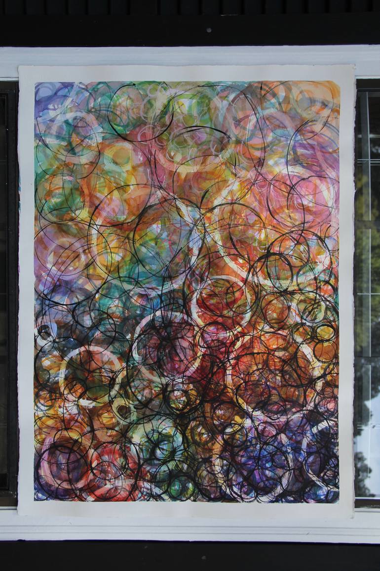 Original Abstract Expressionism Abstract Painting by Tina-Marie Sanford