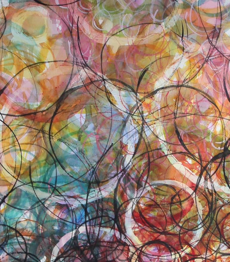 Original Abstract Expressionism Abstract Painting by Tina-Marie Sanford